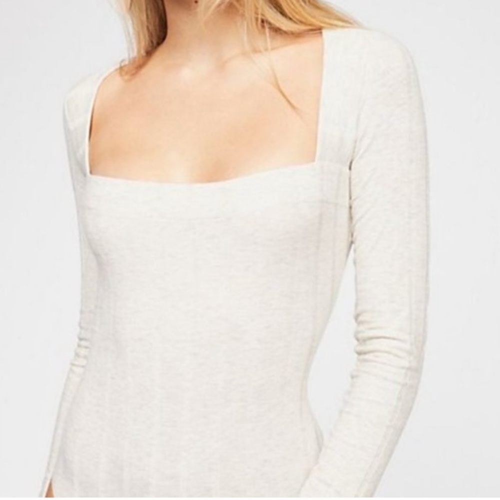 Free People Square Neck Body Suit